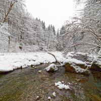 Raabklamm im Winter, Oststeiermark