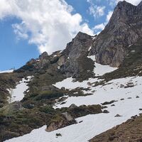 11.5 km Blick zum schneereicheren Alternativabstieg