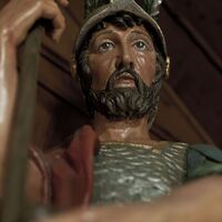 Heiligenfigur in der Kapelle Maria Rast