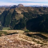Blick zurück auf Lagfeldenalm