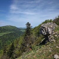 Weg auf den Graten von Sur Lyand