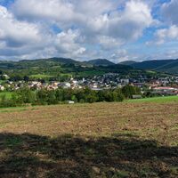 Vor Laas - Blick zurück auf Pöggstall