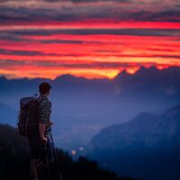 Ein früher Start ist empfohlen, wenn man die Route "7 Tuxer Summits" gehen will