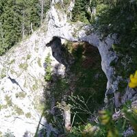 Die Teufelsbrücke von oben