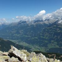 Blick ins Mölltal auf dem Weg zur Salzkofelhütte
