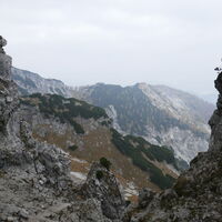 in der Scharte - Blick nach Norden