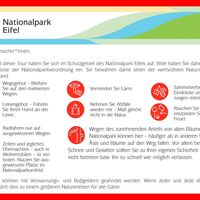 Halte dich an die Ge- und Verbote im Nationalpark Eifel