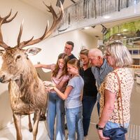 Besucher*innen in der Wildnis(t)räume Ausstellung