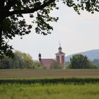 Blick auf Nebelschützer Kirche
