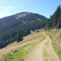 Blick zur Rotsohl Hütte