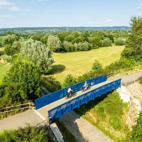 Brücke entlang des RAVeL bei Hombourg