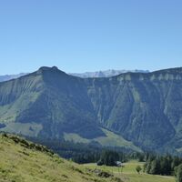 Blick vom Wieserhörndl auf den Schmittenstein und Schlenken
