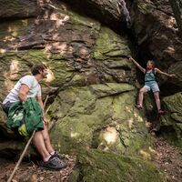 Allmerfelsen auf dem Weg zur Ringwarte Hartberg