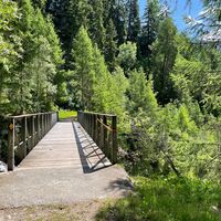 Brücke auf dem Weg zur Egga