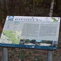 Informationstafel am Wanderdünen-Weg