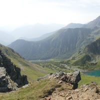 Rückblick und Panorama zu gleich