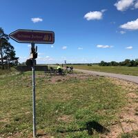 Elbradweg auf dem Deich bei Zerben