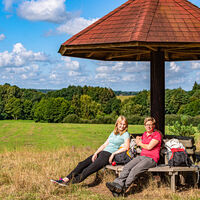 Pausieren am schattigen Rastplatz der Oak Ranch