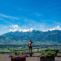 Aussicht von Planken auf das Rheintal