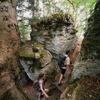 Wanderer am Gespaltenen Fels