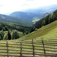 Aussicht von der Eibisberghütte_Naturpark Almenland_Oststeiermark
