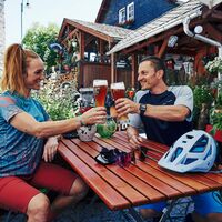 Einkehr muss sein. Der Gasthof "Glück auf!" gibt es feinste Thüringer Küche