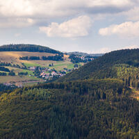 Aussicht vom Hasenhorn auf Todtnau Berg