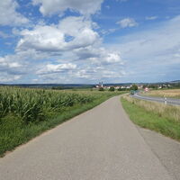 Obermarchtal in der Ferne