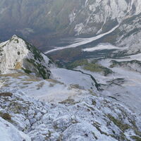 wir beginnen unseren Abstieg