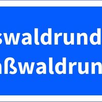 Höhenklimaweg Schild Zins- &amp; Straßwaldrunde