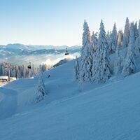 Aussicht von der Tages-Skitouren Piste