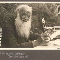 Kräuterpfarrer Künzle bei der Arbeit