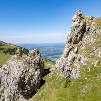 Felsformation auf dem "Langen Strich"