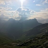 Blick von der Bärenlücke ins Safiental
