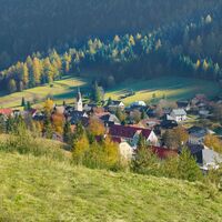 Blick auf Bad Bleiberg