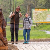 Ranger auf dem Themenwanderweg WaldKulTour