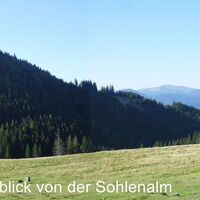 Sohlenalm Blick nach West