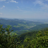 Blick von der Thomas-Hütte in das Elztal