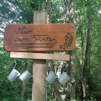 Trinkstation an der Lunauquelle