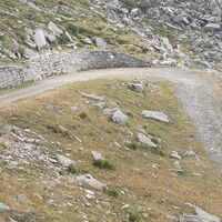 Die ehemalige Militärstraße, die zur Conca Cialancia führt