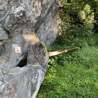historische Strasse Naters - Blatten, Eseltränke
