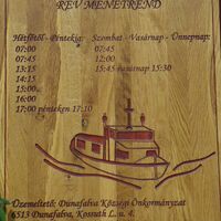 Fährenfahrplan Dunaszekcsö-Dunafalva