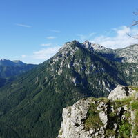 Blick zum Kaiserschild Stock