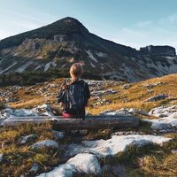 Wanderrast in der Bräuningalm
