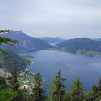 Letzter schöner Blick zum Mondsee