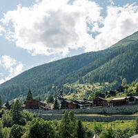Ausblick auf das Dorf Blitzingen