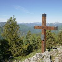 am Gipfel des Pfannstein