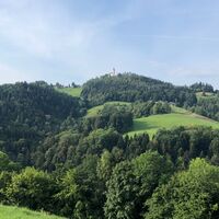 Blick zurück auf Sveti Duh