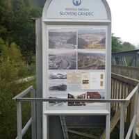 Radweg über ehemalige Eisenbahnbrücke bei Slovenj Gradec