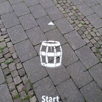 Start Einbecker Bierpfad: Fass 1